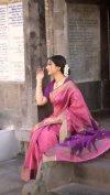 Manchali By Aab Soft Art Silk Jacquard Border Saree 